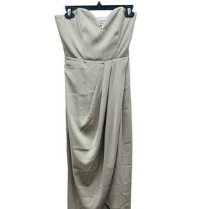 Shona Joy Stapless Women's Midi Dress Cream - Size 4 (US)